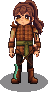 Viajante com a roupa de Tronco de Aroeira