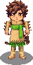Viajante com a roupa de Seiva do Buriti